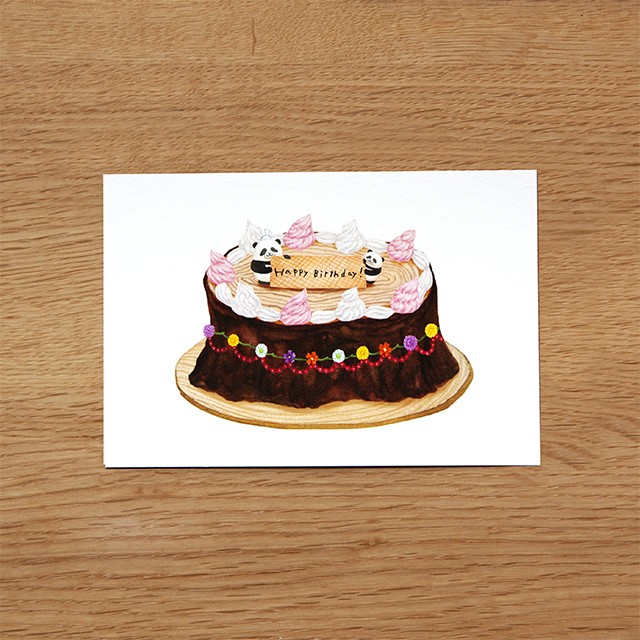 ハッピーバースデー ポストカード Ohisama Ehonya