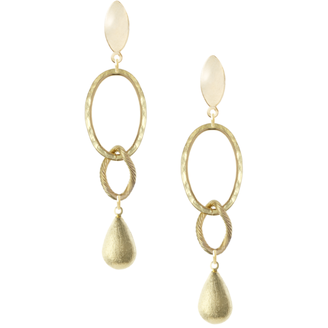 イヤリング ゴールド 揺れ感 抜け感 ゴールドピアス デザイン No78 Ao Style Design