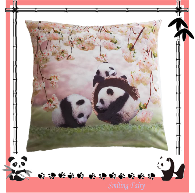 パンダクッションカバー パンダちゃん 桜シリーズ 1 癒しグッズ インテリア Funhobby