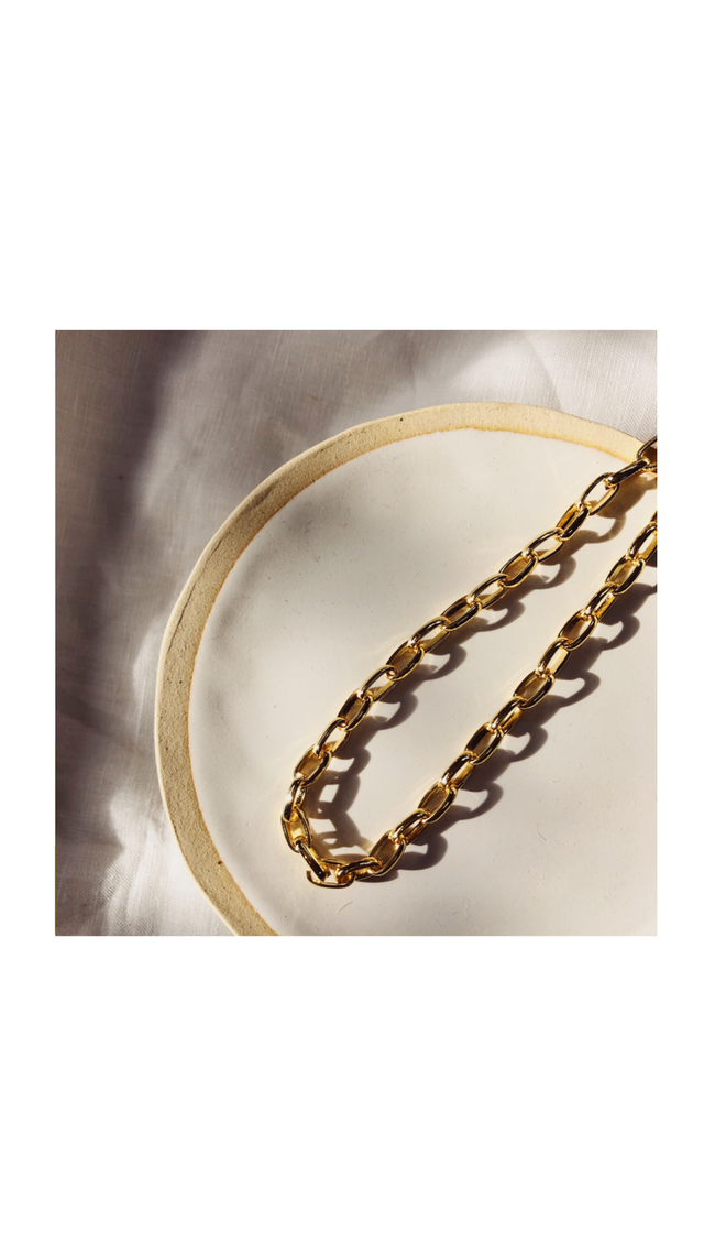 Chunky Oval Chain Necklace
