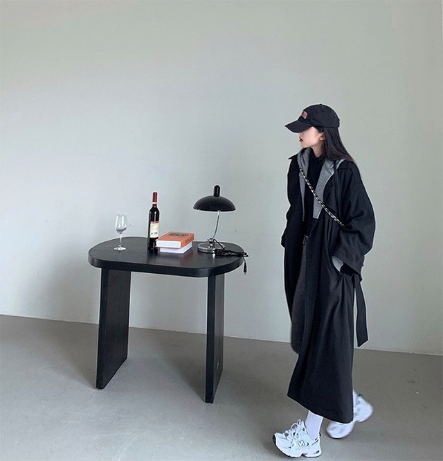 コート レディース 秋冬 チェスターコート ロングコート ロング丈 長袖 無地 Vネック フォーマル カジュアル ゆったり 体型カバー 通勤 オフィス 韓国風 ブラック ワンピの里 コート レディース 秋冬 チェスターコート ロングコート ロング丈 長袖 無地 Vネック フォーマル カジュアル ゆったり 体型カバー 通勤 オフィス 韓国風 ブラック ワンピの里