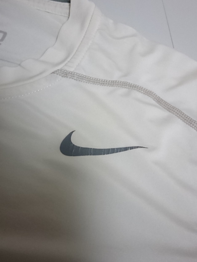 古着 メンズs Nike ナイキ ナイキプロ コンプレッション インナーシャツ 半袖 着圧 ホワイト 4490 100 スポーツウェア シューズの古着屋 リサイクルスポーツ