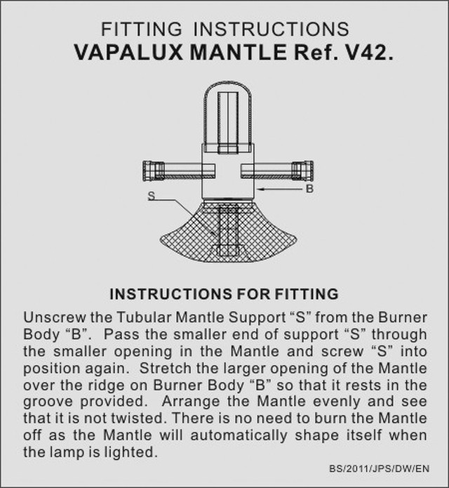 Vapalux ヴェイパラックスランタン 純正マントル Sotosotodays