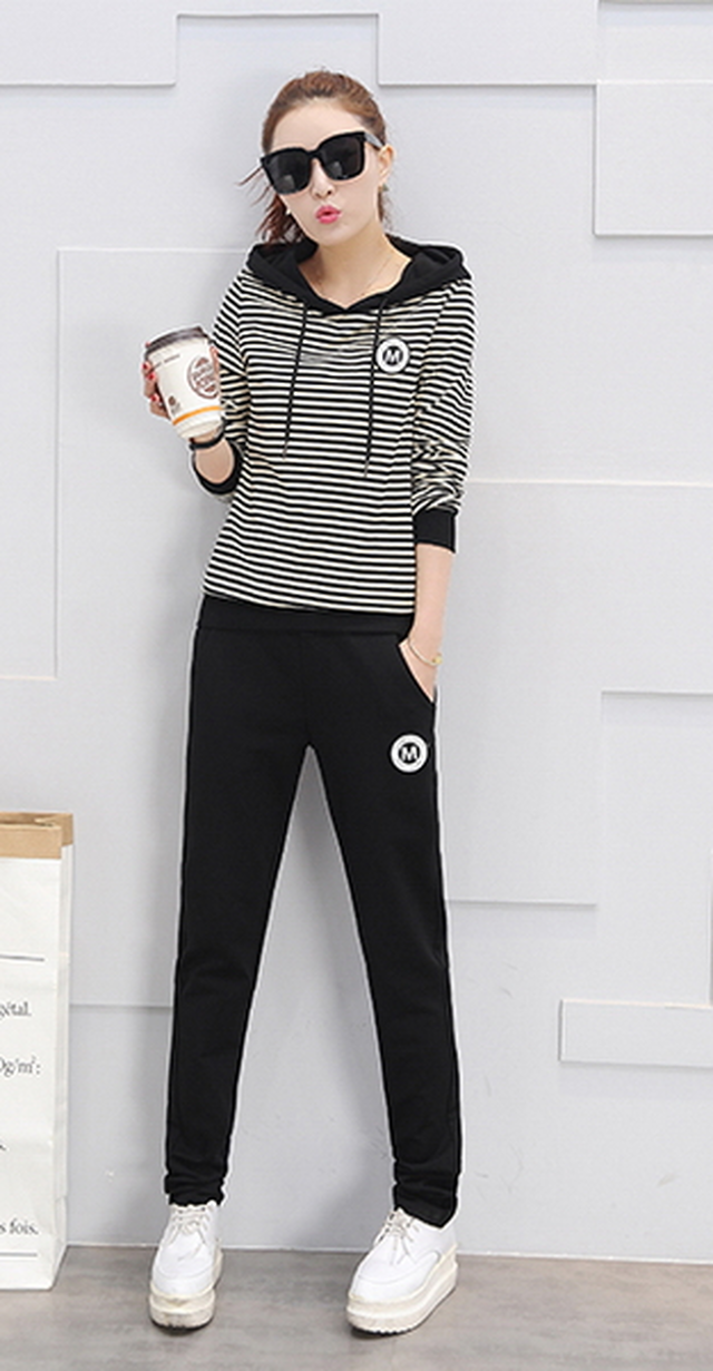 スポーツ風春夏オシャレカジュアルタイト活気溢れる休日スタイル２点セットアップ 75shops