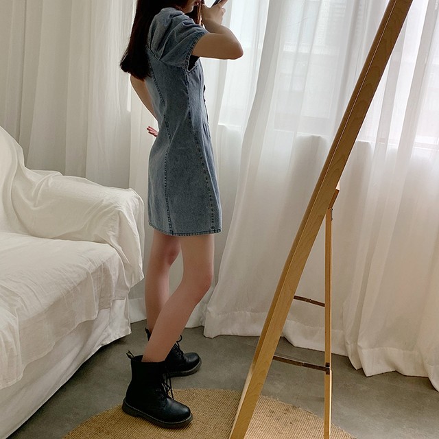 デニムコーデ ミニワンピース デニムワンピース 半袖 レディース カジュアル オフショルダー シャツワンピース 夏 デート お出かけ 10代 代 Ptnym3030 Shop Suba