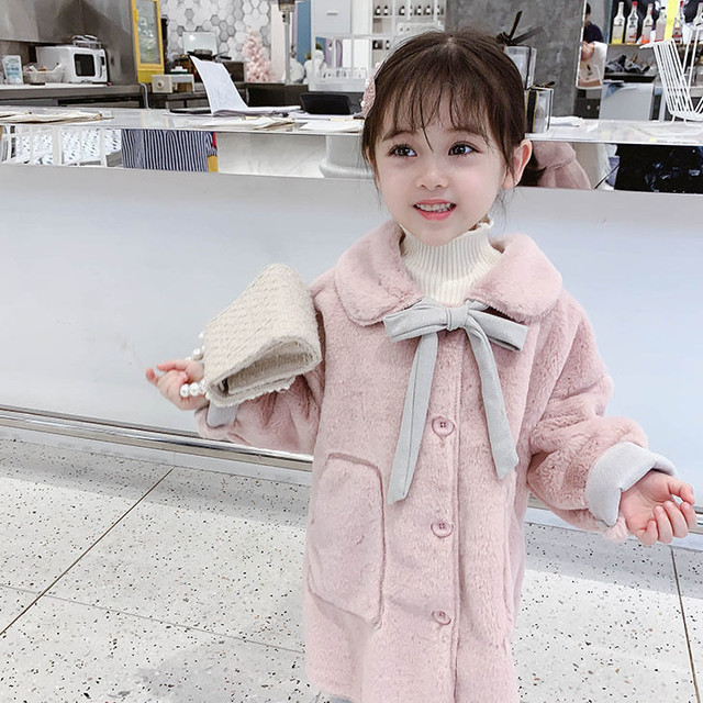 全2色 コート アウター リボン ピンク オフホワイト 子供 キッズ ベビー服 子供服 男の子 女の子 赤ちゃん D Favori Shop