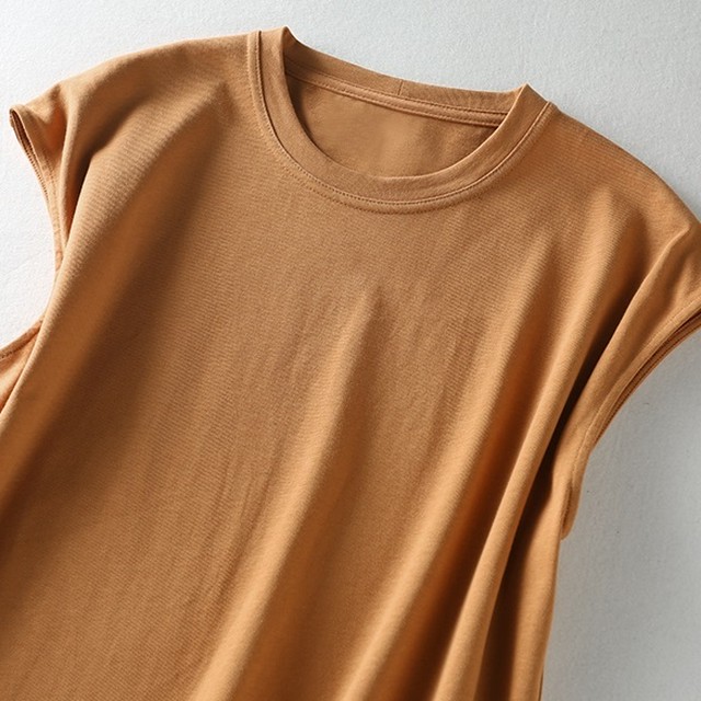 送料無料 2色 フレンチスリーブ コットンワンピース カットソー ワンピース Tシャツワンピース クルーネック Iラインワンピース 膝丈ワンピース ひざ丈 膝下ワンピース ひざ下 ポケットつき ポケット ゆったりワンピース ゆったり 体型カバー 無地 シンプル コットン生地