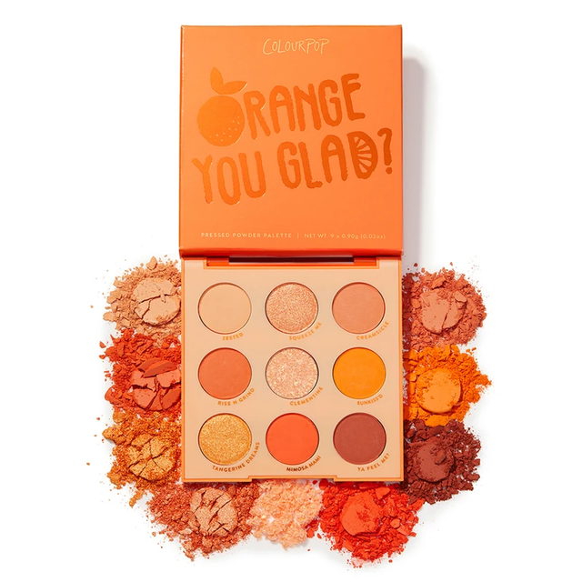 日本未上陸 Colourpop オレンジ系アイシャドウパレット インテリアコスメ