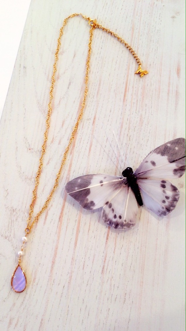 世界一美しいと称される蝶の羽根を使ったネックレス Make A Wish
