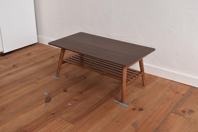 Square / Walnut Folder Low Table / 北欧アンティークスタイル スクエア / ウォールナット 折り畳みローテーブル