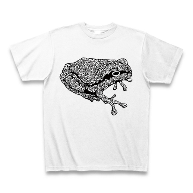 カエルイラストtシャツ Frog T Shirt Spacemushroom