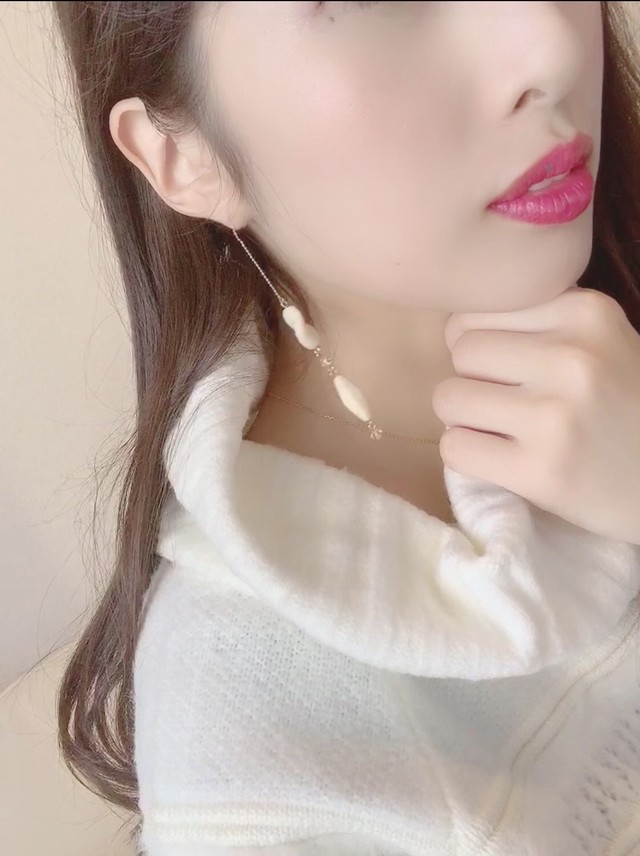 チェコブレスバックパールピアス Elebriller