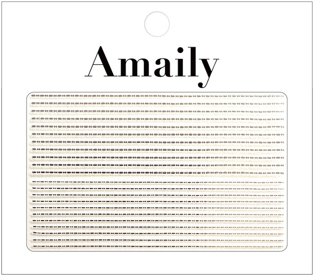 No 5 飾りライン シルバー Amaily