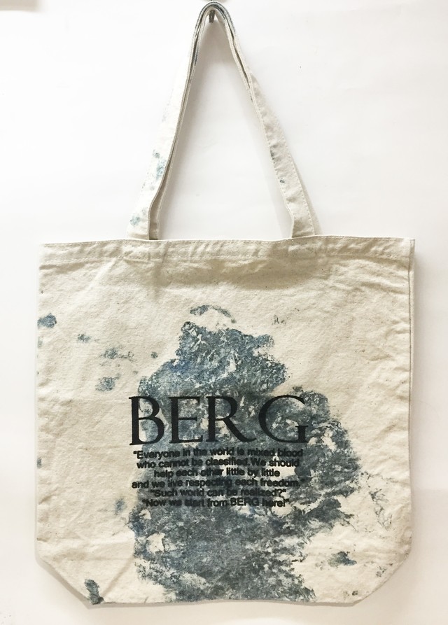 ベルク 歓藍社 世界に一つだけの藍染めトート ロゴm Tote 075 Berg