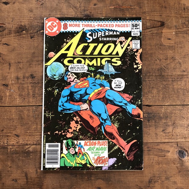 ヴィンテージ アメコミ Superman Starring In Action Comics No 513 Nov スーパーマン 英語 E Vintage ヴィンテージ 洋書 雑貨のお店