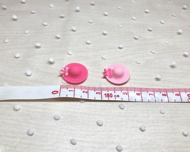 2個入り 限定色レトロリボン帽子 パーツ 素材やさん しゅんらｎ