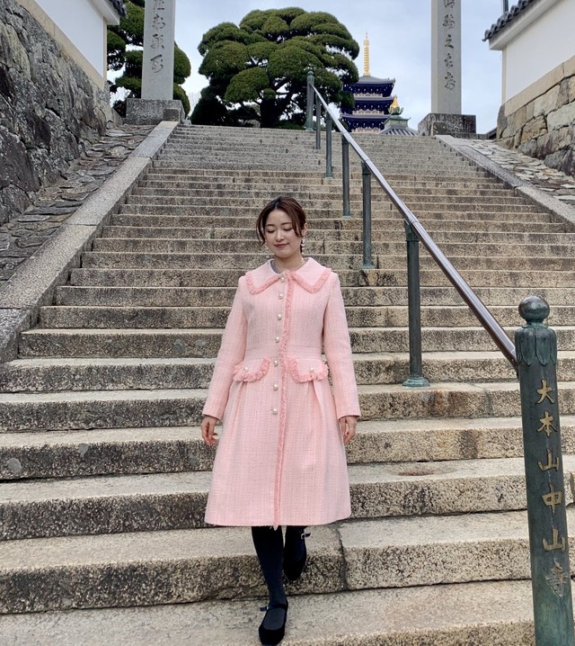 エレガントツイードコート スイートピンク Precious R