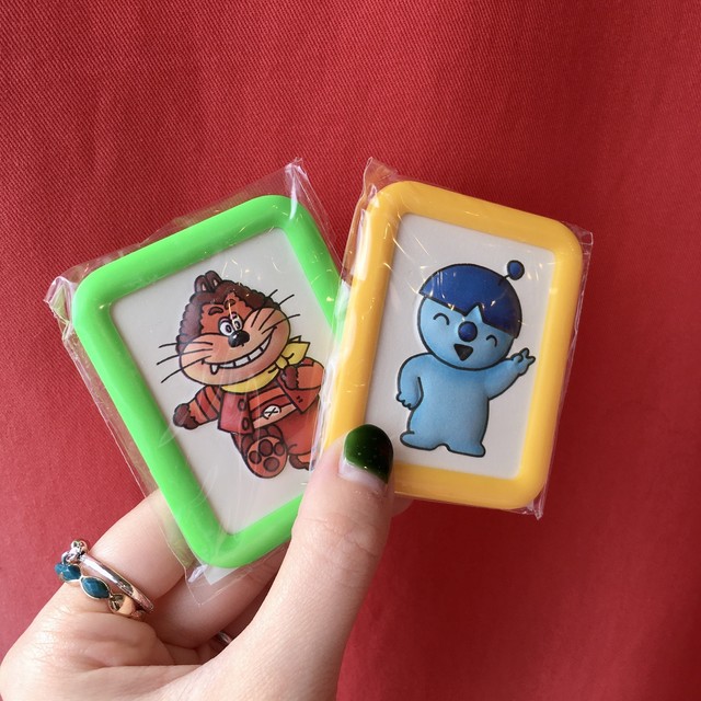 にこにこぷん こんなこいるかな 立体バッチ 雑貨 古着 ニホンネコ