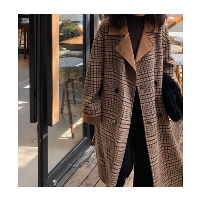 ブラウンチェック柄チェスターコート Phjy Phase フェーズ 大人キレイめカジュアル メンズ レディースファッション通販サイト