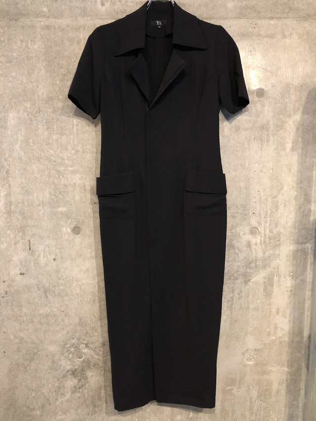 ヨウジヤマモト ウールギャバ ジップアップ ロングワンピース 417 Yohji Yamamoto Shop ヨウジヤマモト 販売