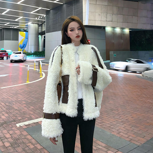 ボアジャケット レディース ボアフリース ボアフリースジャケット 裏ボアジャケット ボアブルゾン 韓国 韓国 ファッション レディース 秋冬 ゆったり もこもこアウター レディース モコモコ アウター 可愛い 服 アウター 冬 フリース ボア Boa 014 ふくふくの木