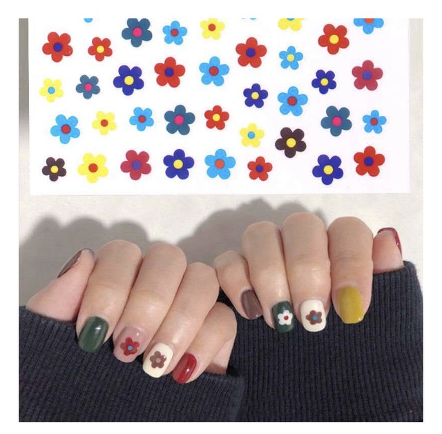 翌日発送 ネイルシール 韓国 抽象的 デザインネイル オシャレ 海外ファッション Marbleinterior