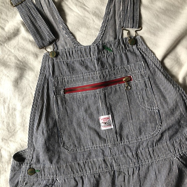 美品 Pointer Usa製 オーバーオール 38 30 ヒッコリー 古着 ビンテージ ストライプ Used Vintage ポインター Overall ツナギ 90s 80s 70s Mon Tresor