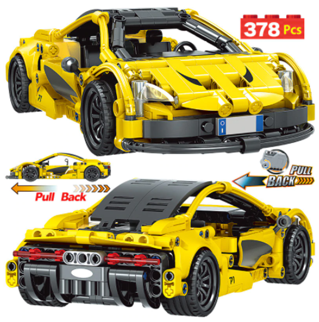 レゴ互換 スポーツカー おすすめ 車 テクニック 赤 黄 青 スーパーカー Lego風 男の子 Happy Hobby あなたのベストが見つかるお店