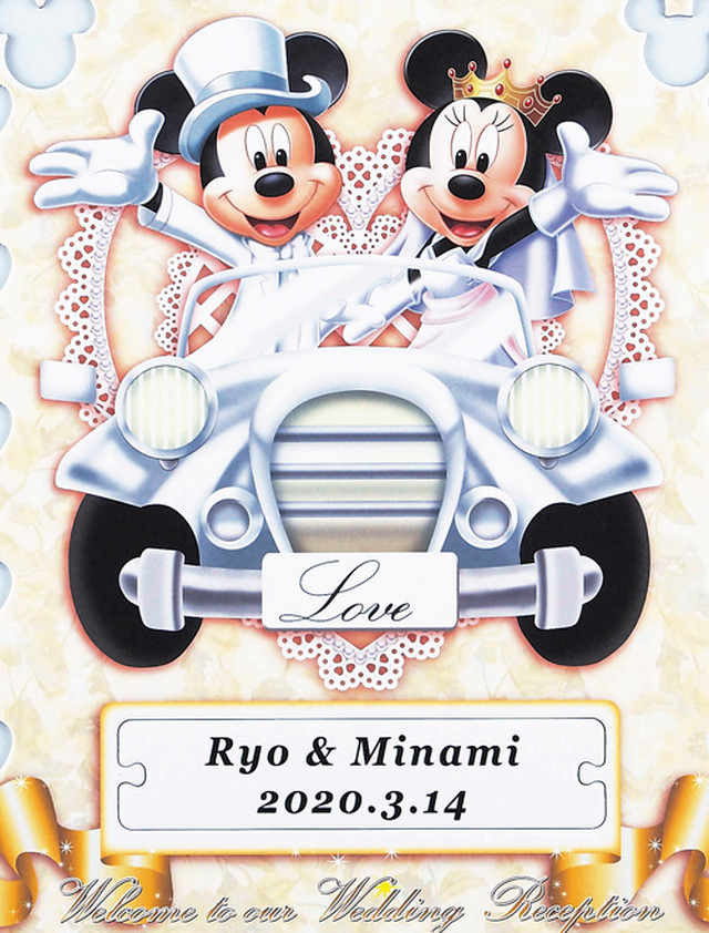 ディズニー メッセージパズルウェルカムボード クラシックカータイプ ミッキーマウス ミニーマウス ウエルカムボード 結婚式 寄せ書き 車 幸せデリバリー リングピローなどの結婚式アイテム 手芸用品の通販