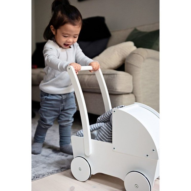 Stoy 木製ベビーカー ドールベビーカー 人形用ベビーカー Ele Cial