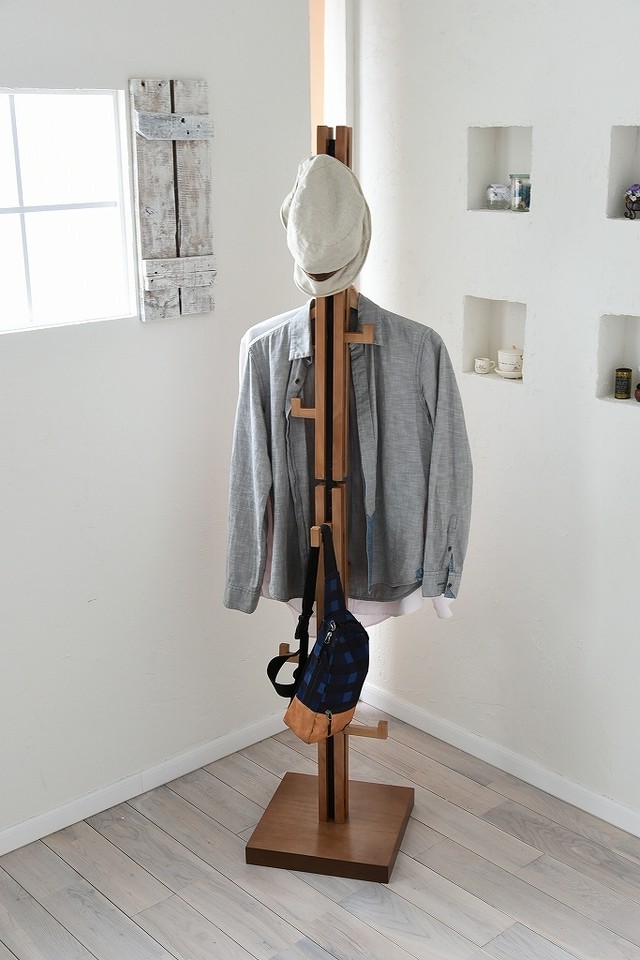 Villa Hanger Rack BR / 西海岸リゾートスタイル ヴィラ ハンガーラック / ブラウン