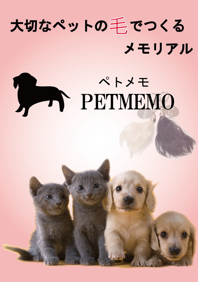 Petmemo ペットの毛のメモリアル ストラップ アクセサリー キーホルダー ペットのメモリアル Daikyu