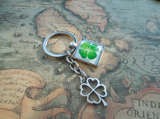 幸せの 四つ葉 クローバー ペアルック キーホルダー 6点セット 恋愛運 ハート キーリング アクセ 送料無料 Mmk M99 輸入雑貨のお店 ハッピーセレクション マインド ワン