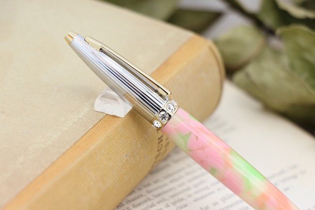 スプリングガーデン Dazzling 手作りボールペンviriditasジェットストリーム芯 世界に一つの手作りペン Viriditas ヴィリディタス 直販ショップ