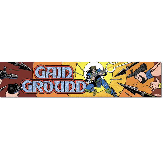 ゲイングラウンド アーケードマーキーステッカー / GAMES GLORIOUS