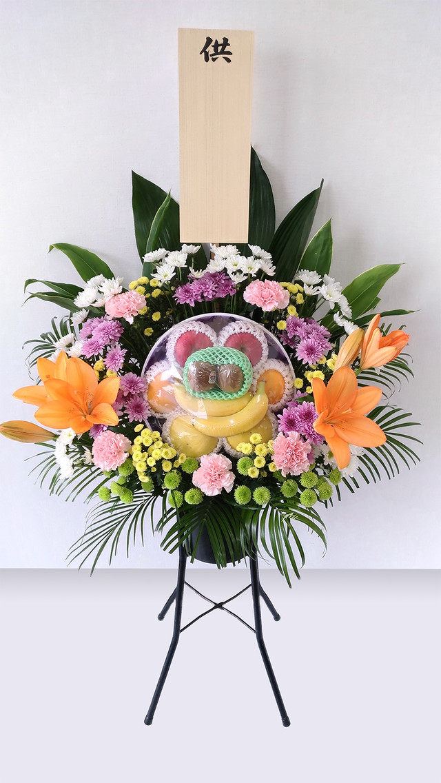 ミニフルーツ花輪 旭川近郊のみ 北海道旭川市のお花屋さん 花のある暮らし やまの