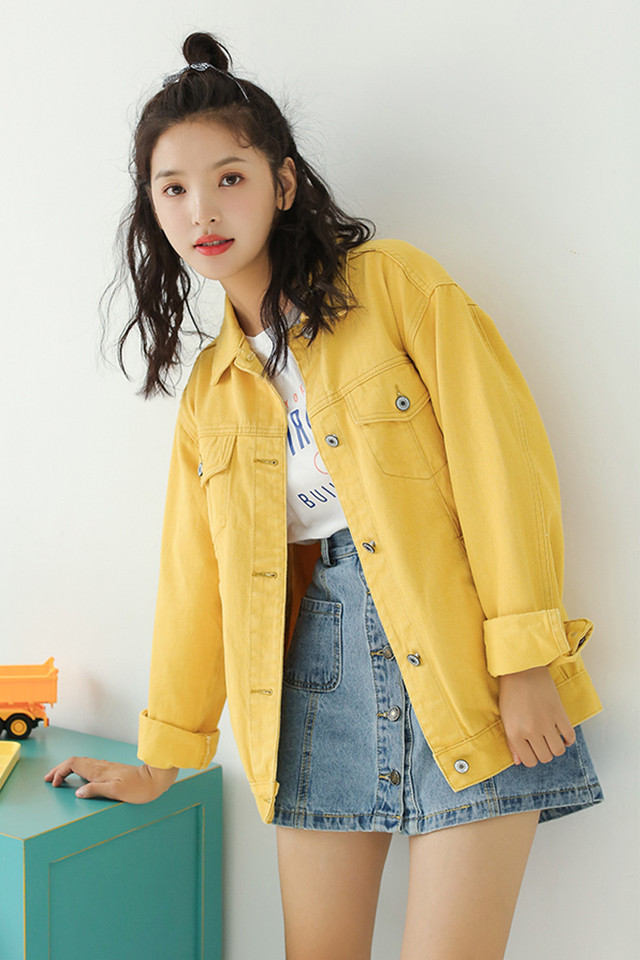 ジャケット レディース デニムジャケット デニム 長袖 無地 ヴィンテージ 大きいサイズ オーバーサイズ カジュアル こなれ感 通勤 オフィス デート お出かけ Officewalaa オフィスワラア レディースファッション スタイル