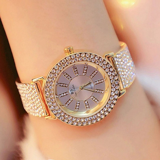 Bs Bee Sister レディース腕時計 防水 クォーツ ビッグブレスレット Smart Gear