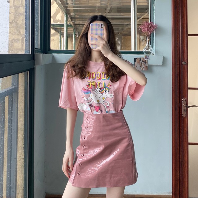 セットアップ レディース 春夏秋 上下 ２点セット トップス 半袖 ラウンドネック プリント ピンク ｔシャツ ミニ丈 ハイウエスト ａライン ピンク スカート シンプル カジュアル おしゃれ 大人可愛い お出かけ デート 通学 学生 キャンパス 旅行 普段着 Hf097 Haru