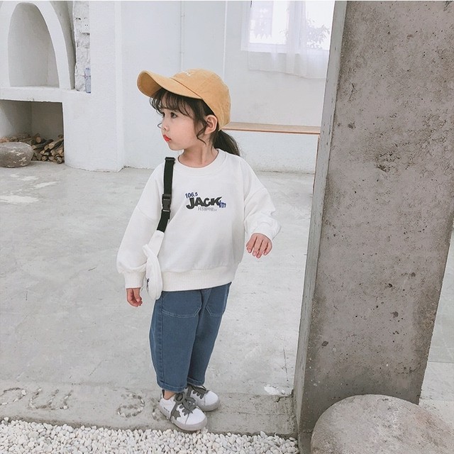 韓国ファッション 子供服 ロゴスウェット バッグ付き Viviana ヴィヴィアナ