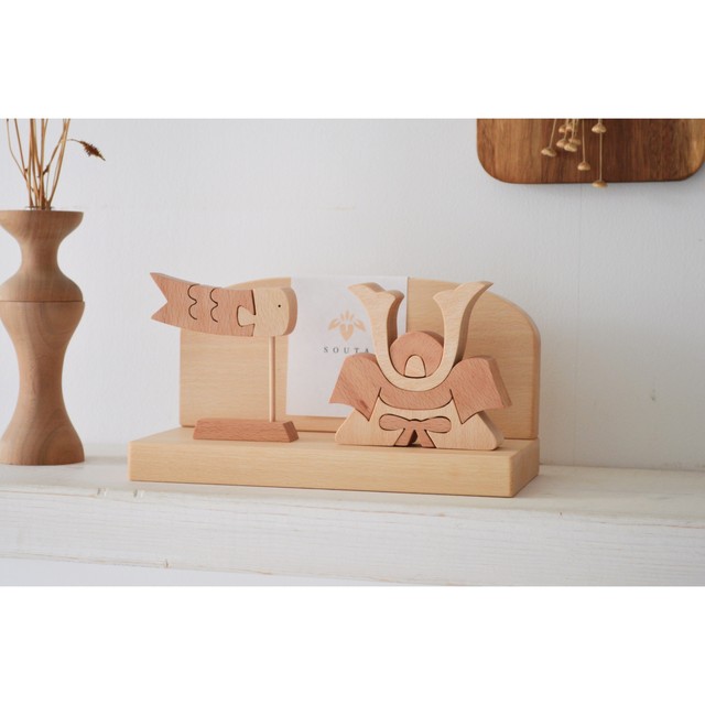 Kabuto 木製こどもの日飾り Isle Sign アイルサイン