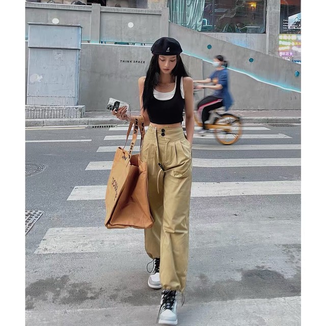khaki overall