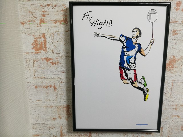アートポスター おしゃれインテリア Fly High バドミントン F A M Design Shop