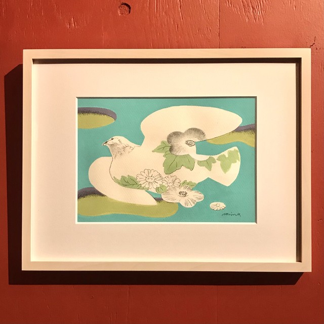 【鹿子木 美】原画「とぶ鳥」