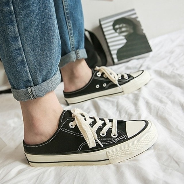 レディース スニーカー サボサンダル 靴 かかとなし 人気 スリッポン Sakura Store