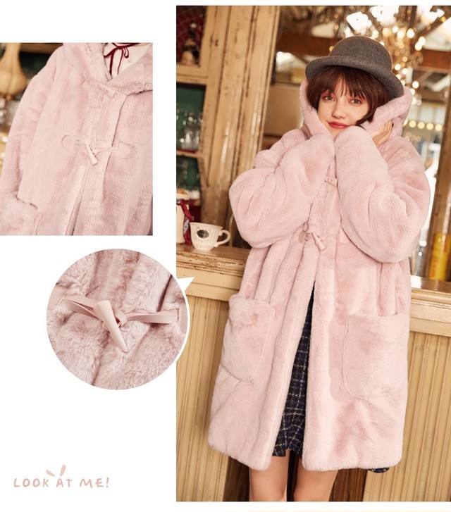 Coat01 うさみみ ファー コート 韓国 原宿 取寄商品 Milky Honey ミルキーハニー