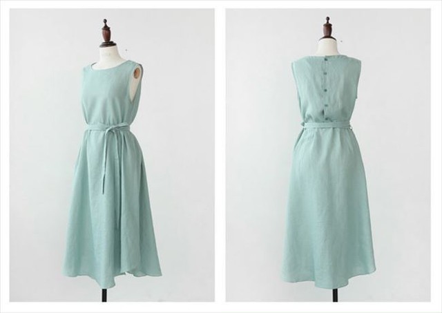 国内即納 即日配送 パーティードレス ワンピース ドレス ワンピ グリーン 緑 フレア ウエストベルト リネン バックボタン ノースリーブ ミディアム フォーマル ミニドレス カラードレス セレモニー 代 30代 二次会 花嫁 キャバ 演奏会 お呼ばれ 結婚式 Aライン