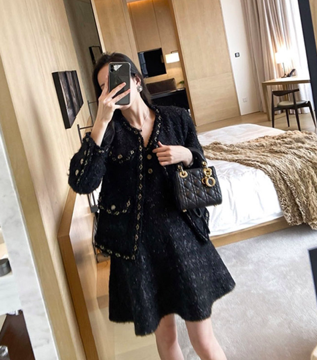 セットアップ ツイード ジャケット ショート丈 ワンピース Vネック 膝丈 おしゃれ 大人可愛い デート お出掛け 小柄さん 七五三 入学式 卒業式 入園 卒園式 結婚式 謝恩会 ミセス ウッディーベース1号店