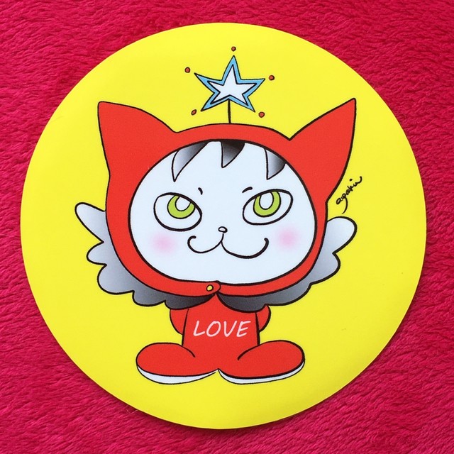 Ayakin レオステッカー 白猫ウメちゃん 猫ステッカー 猫 ステッカー Ayakin