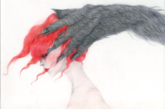 黒い手が襲う ポストカード Tigerfly